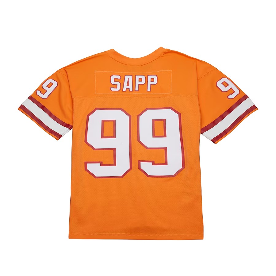 Men's Tampa Bay Buccaneers Warren Sapp Mitchell & Ness Orange 1995 Legacy Replica Jersey - Jersey