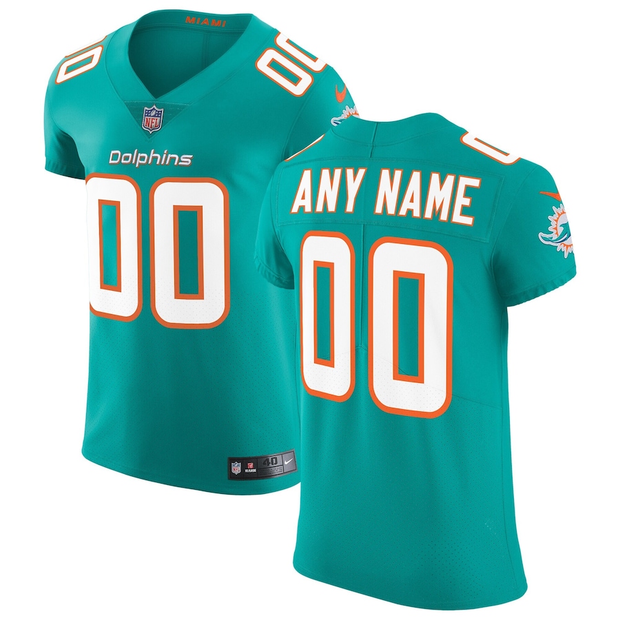 Men's Miami Dolphins Nike Aqua Vapor Untouchable Elite Custom Jersey - Jersey