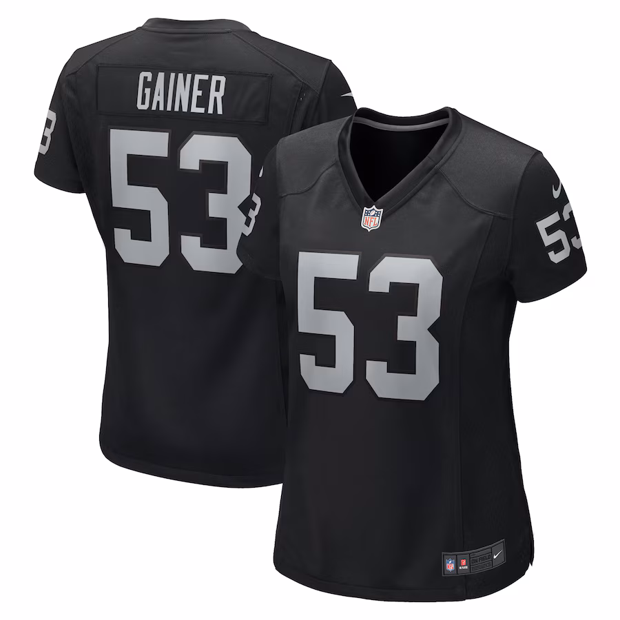Women's Las Vegas Raiders Amari Gainer Nike Black Game Jersey - Jersey
