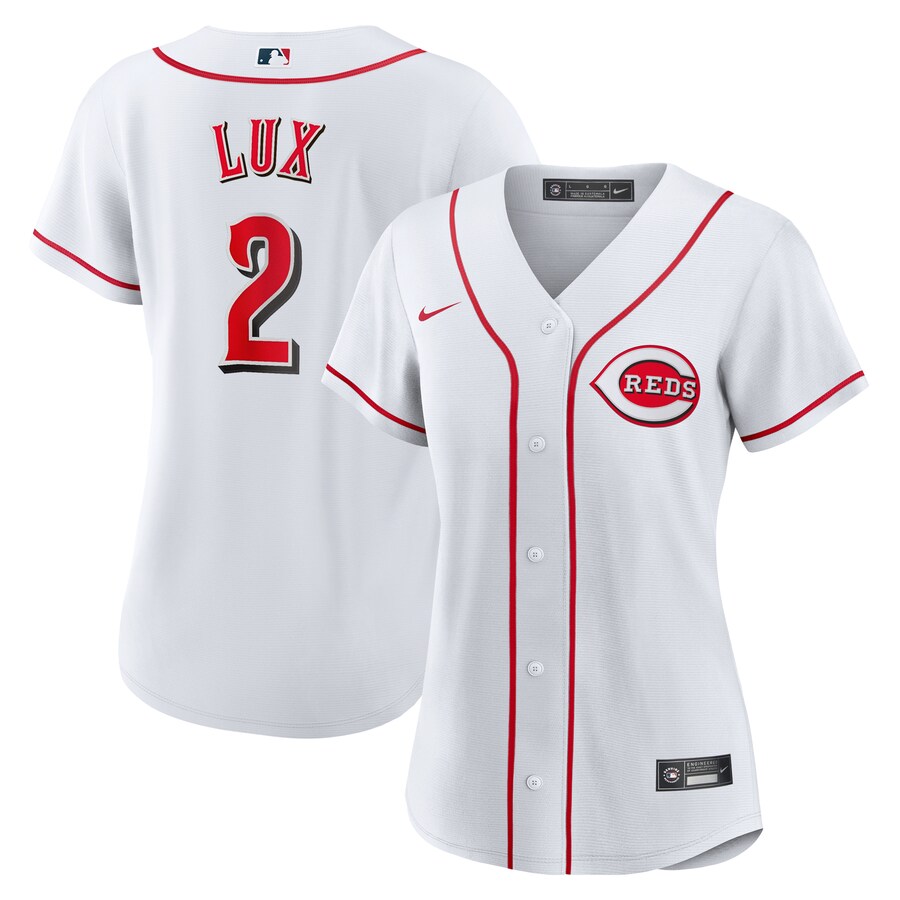 Women's Cincinnati Reds Gavin Lux Nike White Home Replica Jersey - Jersey