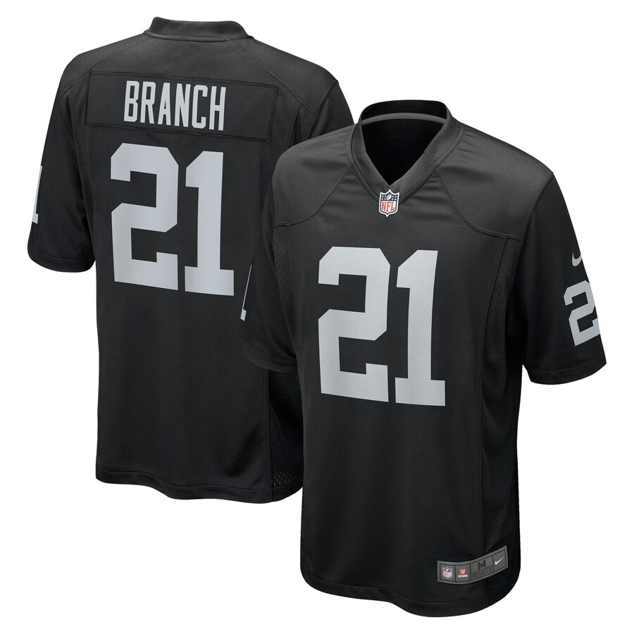 Men's Las Vegas Raiders Cliff Branch Nike Black Retired Player Game Jersey - Jersey