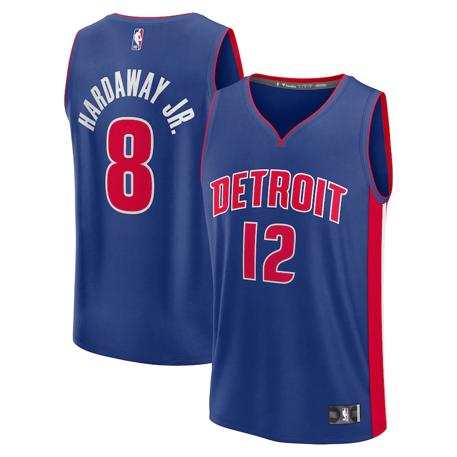 Men's Detroit Pistons Tim Hardaway Jr. Fanatics Blue Fast Break Replica Player Jersey - Icon Edition - Jersey