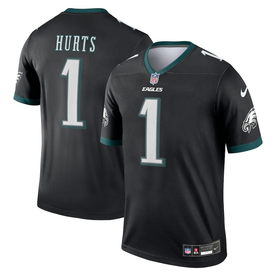 Men's Philadelphia Eagles Jalen Hurts Nike Black Legend Jersey - Jersey