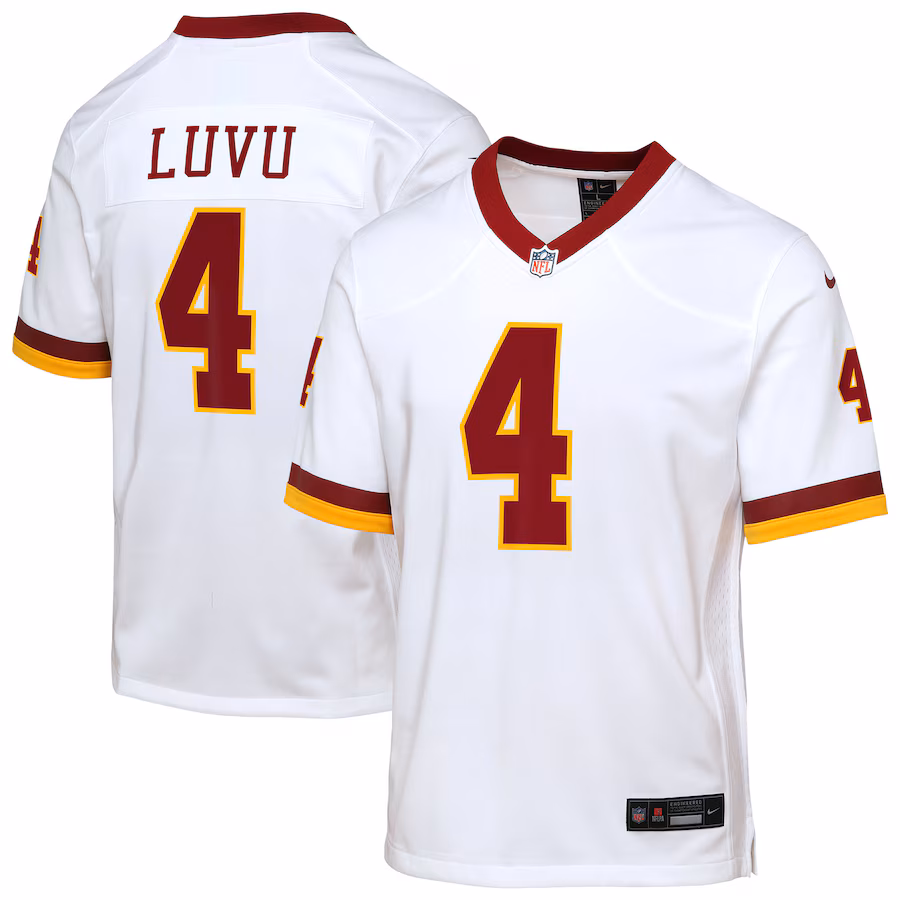 Youth Washington Commanders Frankie Luvu Nike White Game Super Bowl Era Jersey - Jersey