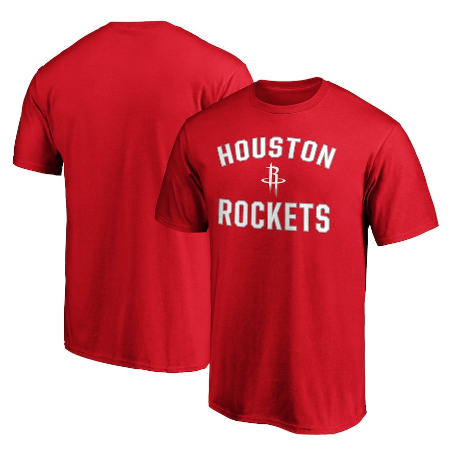 Men's Houston Rockets  Red Victory Arch T-Shirt - Jersey