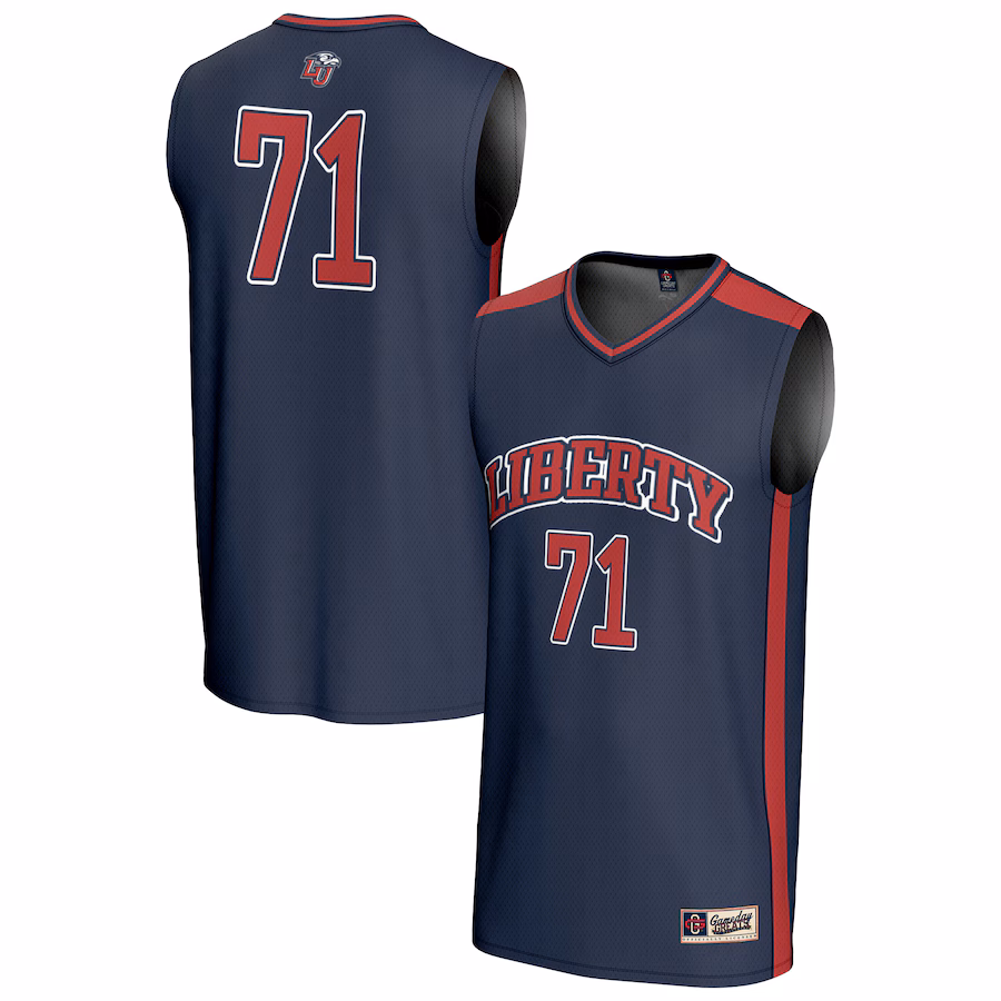 Unisex GameDay Greats #71 Navy Liberty Flames Lightweight Collegiate Basketball Fashion Jersey - Jersey