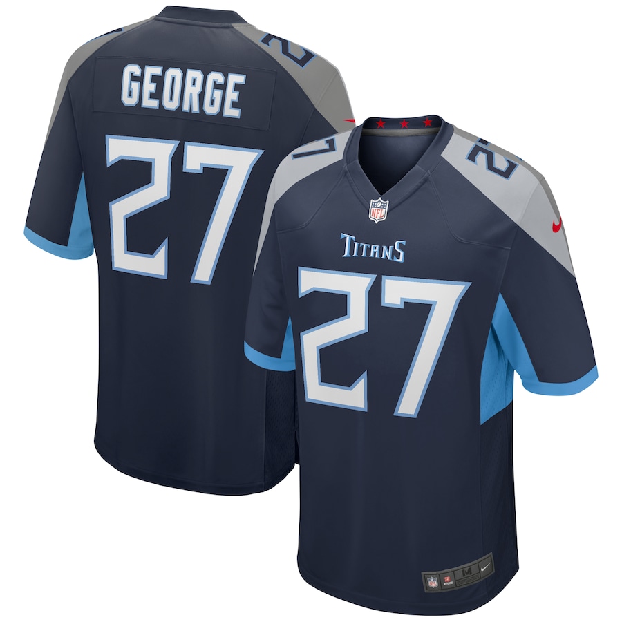 Men's Tennessee Titans Eddie George Nike Navy Game Retired Player Jersey - Jersey