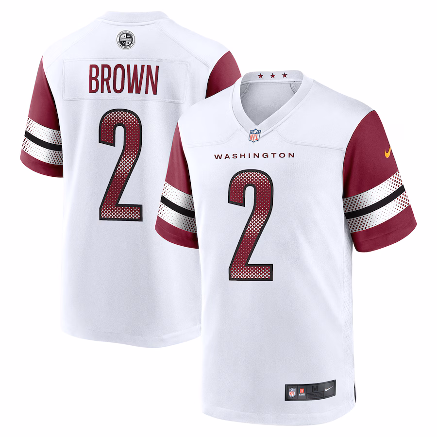 Men's Washington Commanders Dyami Brown Nike White Game Jersey - Jersey
