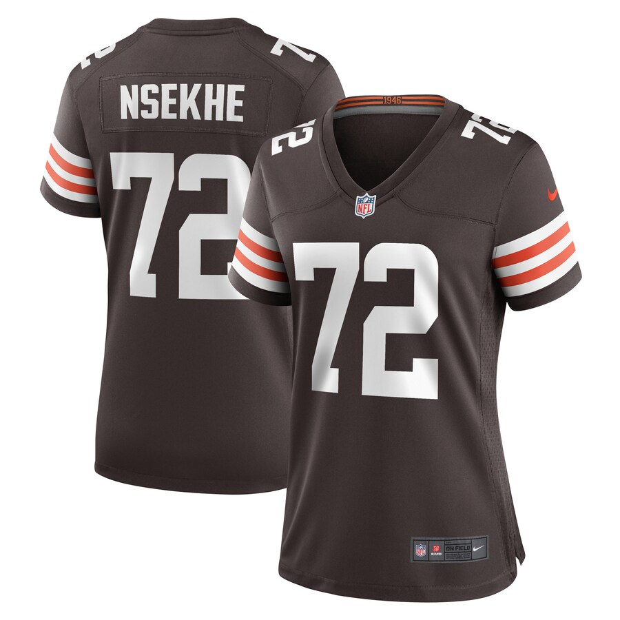 Women's Cleveland Browns Ty Nsekhe Nike  Brown  Game Jersey - Jersey