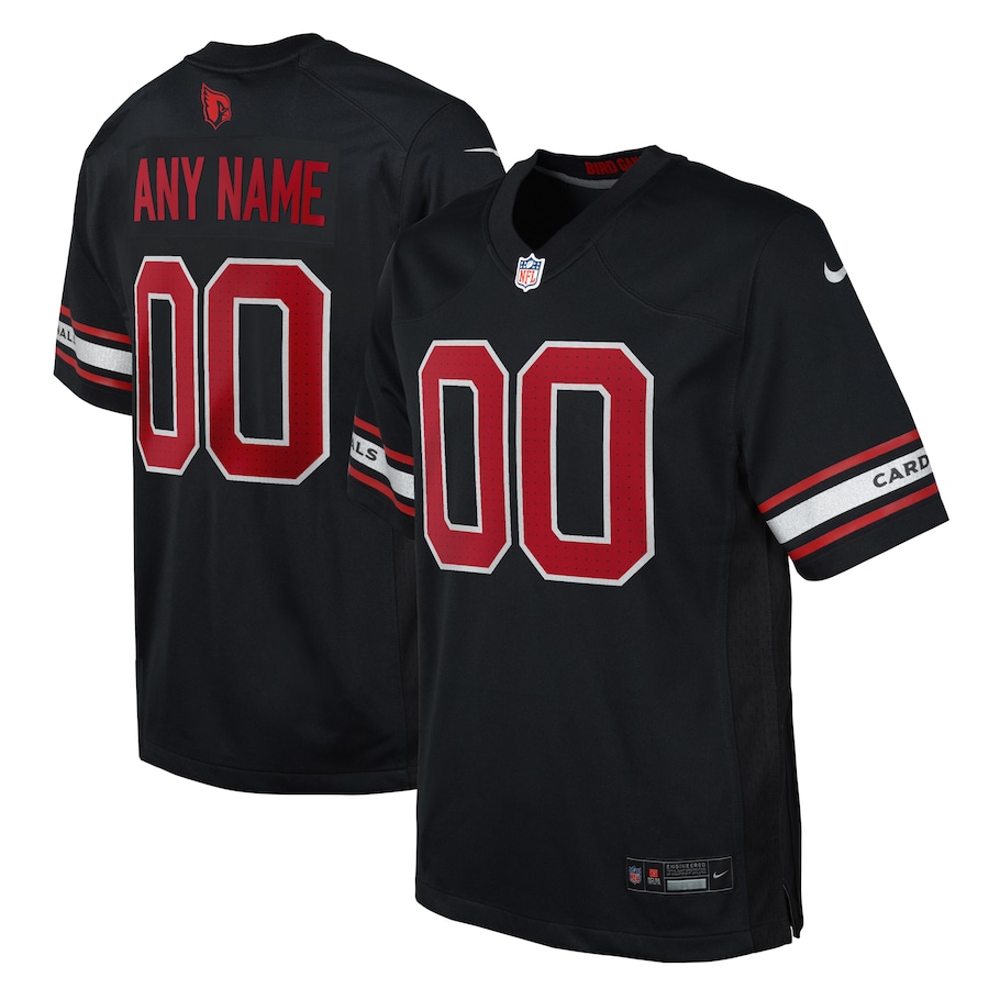Youth Arizona Cardinals Nike Black Alternate Custom Game Jersey - Jersey