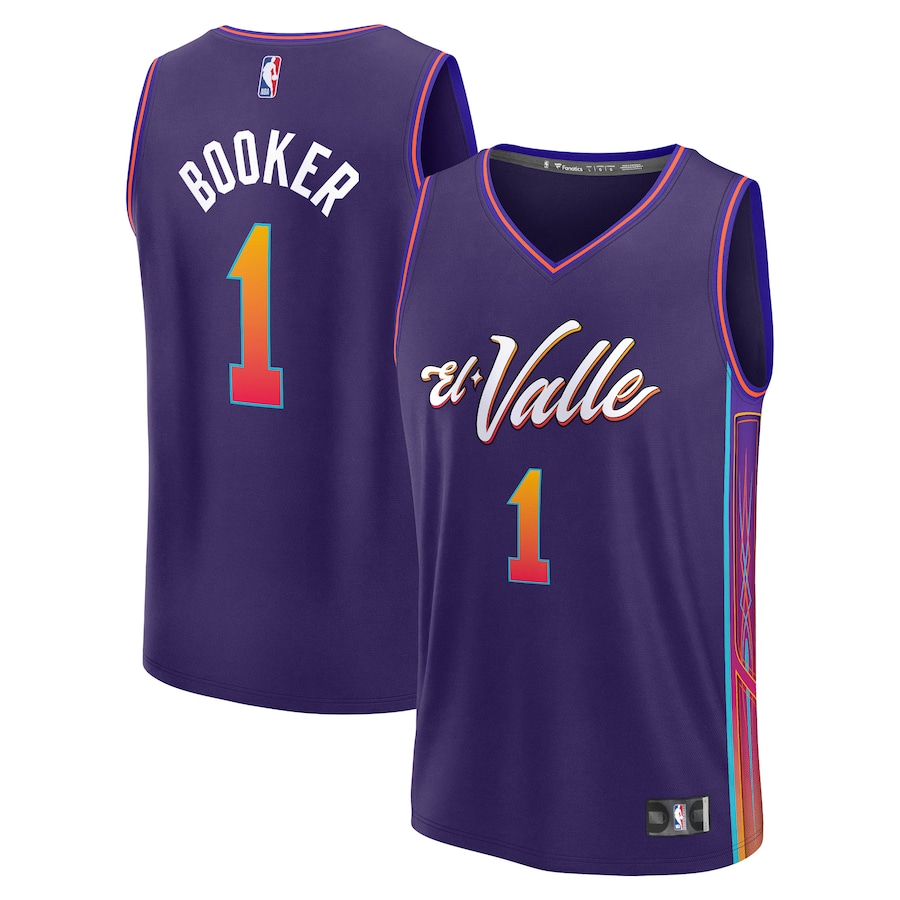 Men's Phoenix Suns Devin Booker Fanatics Purple Fast Break Jersey - City Edition - Jersey