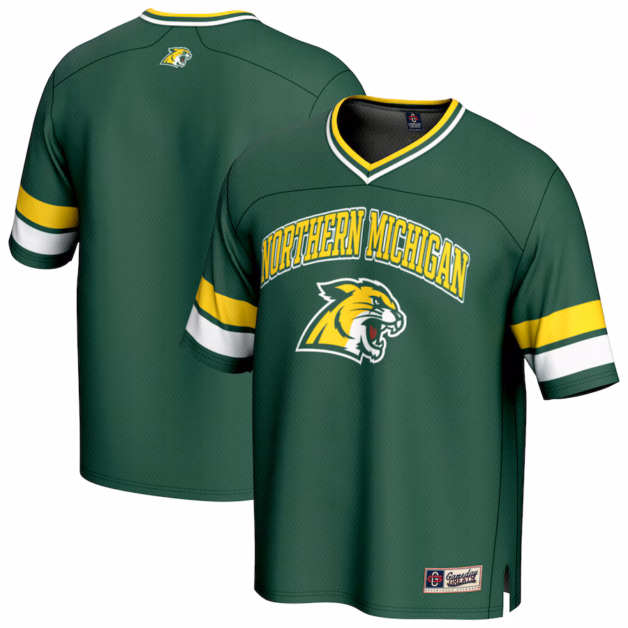 Youth GameDay Greats Green Northern Michigan Wildcats Spirit Football Jersey - Jersey