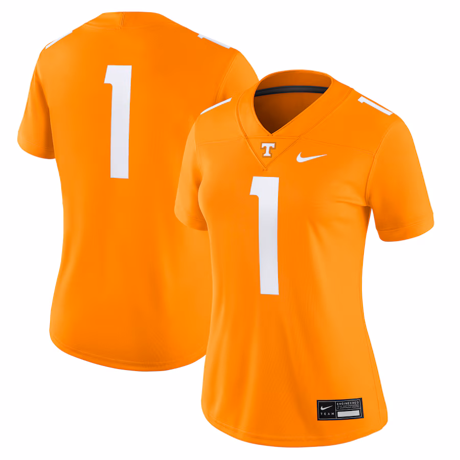 #1 Tennessee Volunteers Nike Women's Game Jersey - Tennessee Orange - Jersey