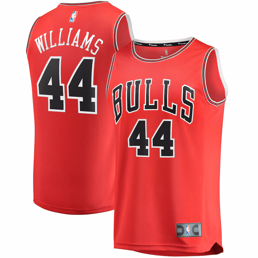 Men's Chicago Bulls Patrick Williams Fanatics Red Fast Break Replica Jersey - Icon Edition - Jersey