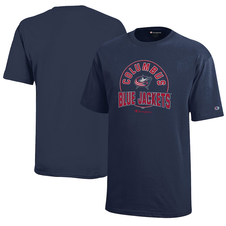 Youth Columbus Blue Jackets Champion Navy Jersey T-Shirt - Jersey