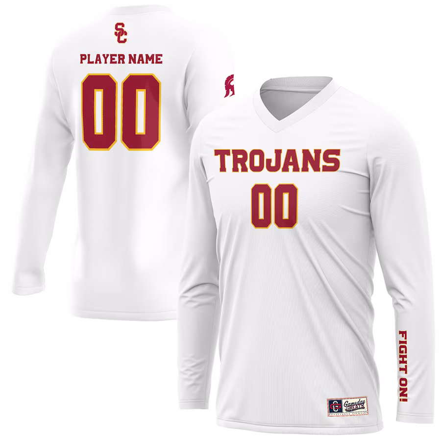 USC Trojans GameDay Greats Unisex NIL Pick-A-Player Lightweight Volleyball Jersey – White - Jersey
