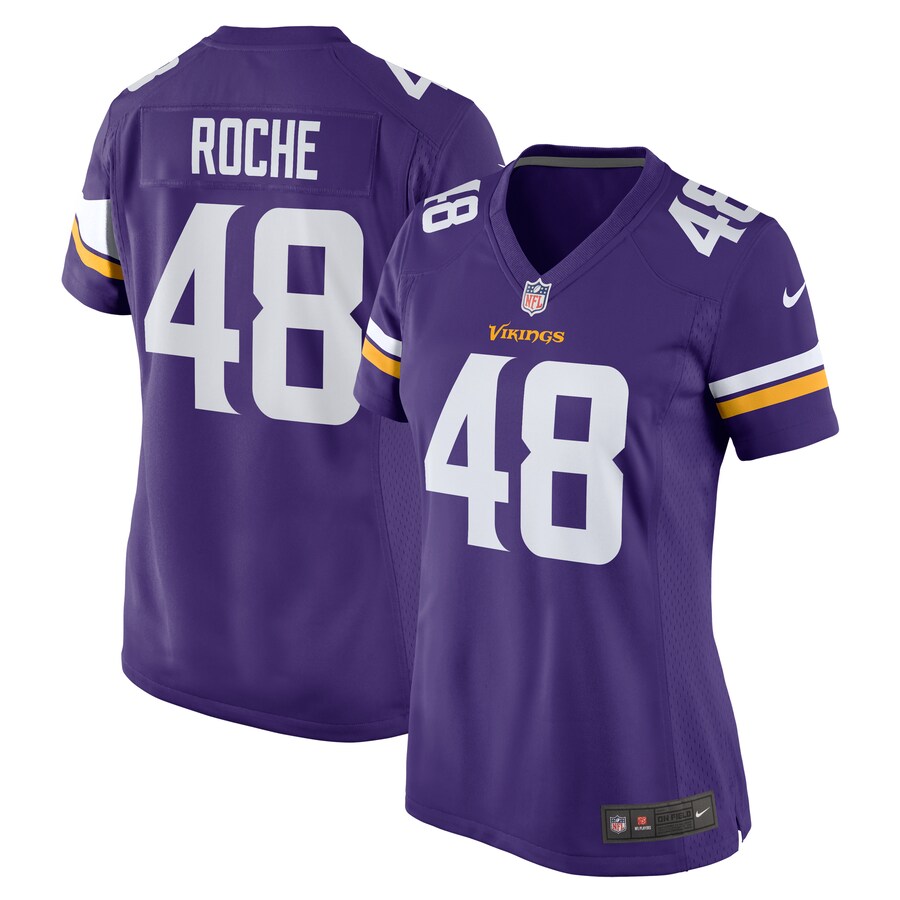 Women's Minnesota Vikings Quincy Roche Nike  Purple Team Game Jersey - Jersey