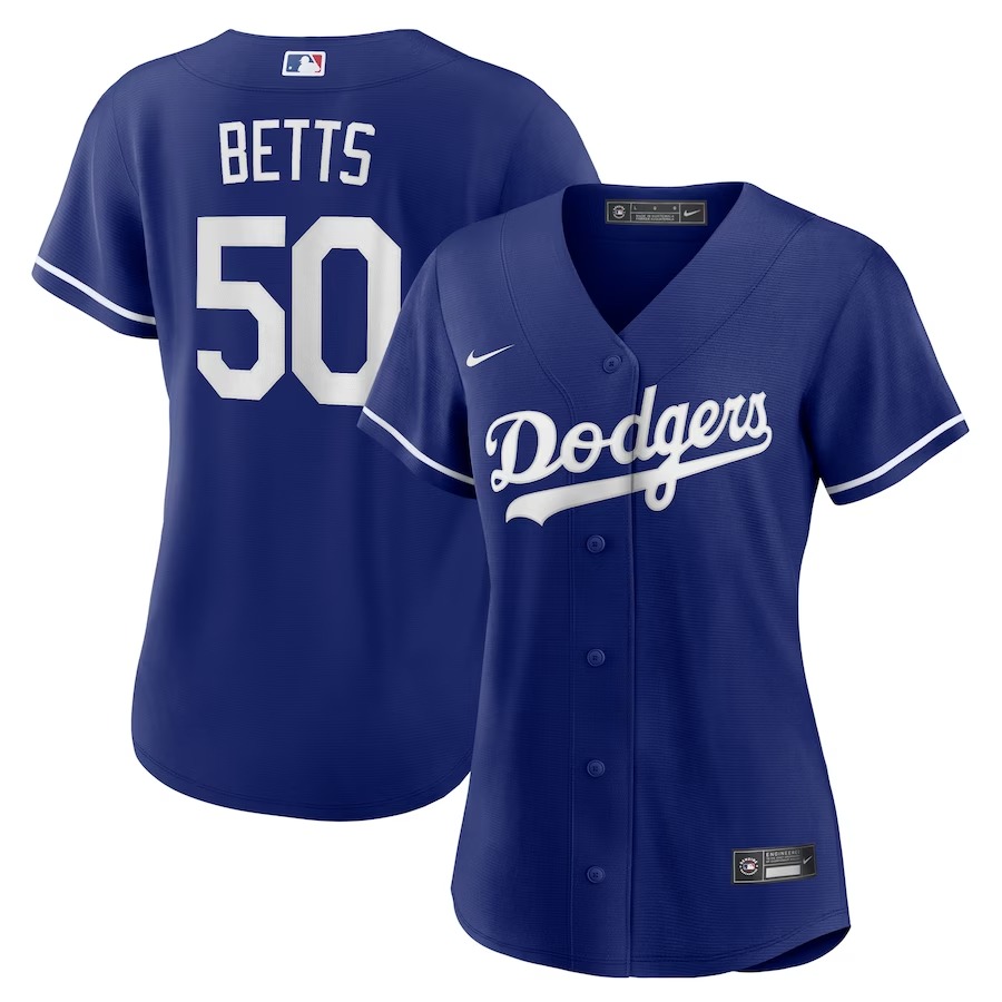 Women's Los Angeles Dodgers Mookie Betts Nike Royal Alternate Replica Player Jersey - Jersey