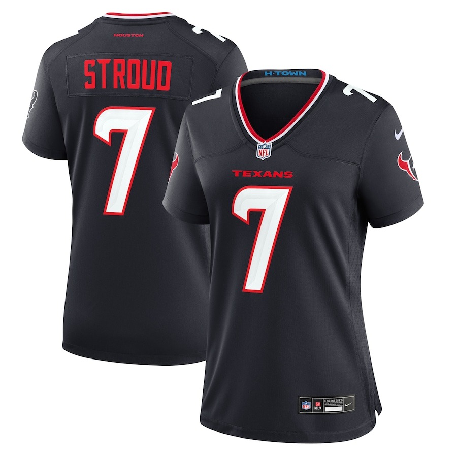 Women's Houston Texans C.J. Stroud Nike Navy Game Jersey - Jersey