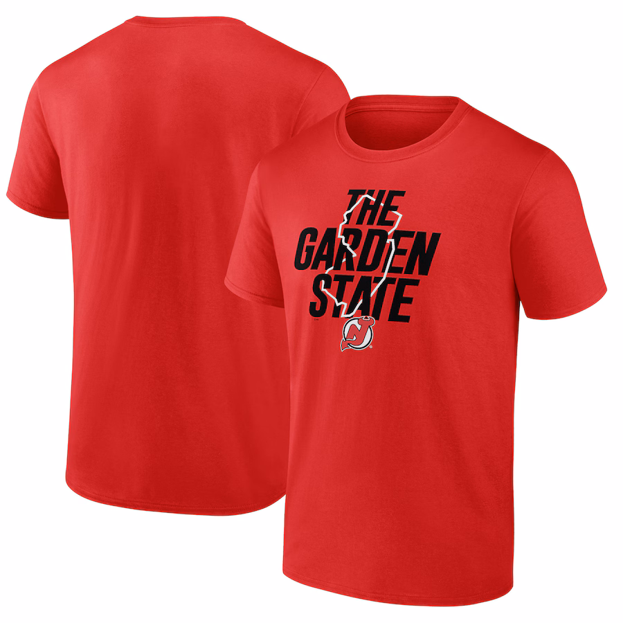 Men's New Jersey Devils Fanatics Red Local T-Shirt - Jersey