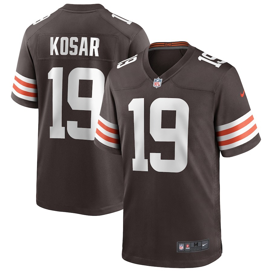 Men's Cleveland Browns Bernie Kosar Nike Brown Game Retired Player Jersey - Jersey