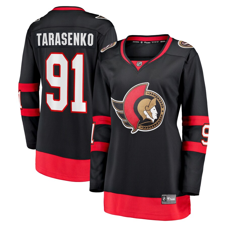 Women's Ottawa Senators Vladimir Tarasenko Fanatics Branded Black Home Breakaway Player Jersey - Jersey