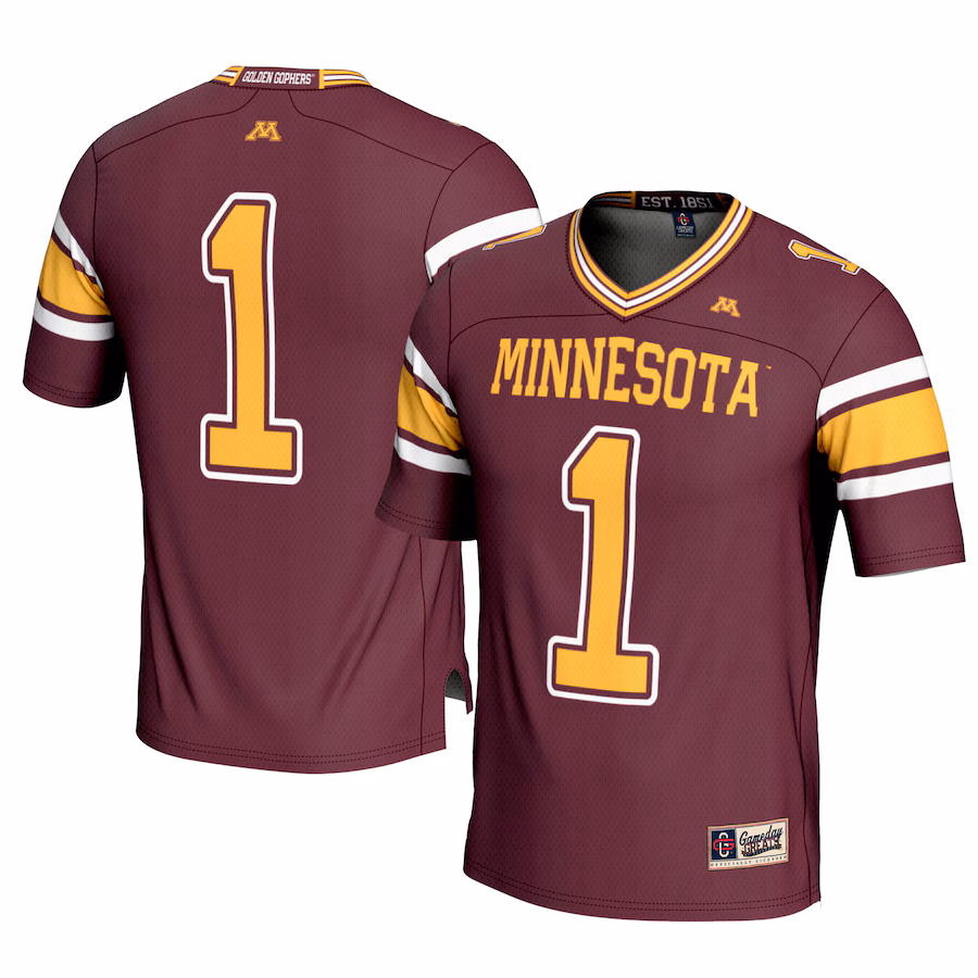 Youth GameDay Greats #1 Maroon Minnesota Golden Gophers  Football Jersey - Jersey