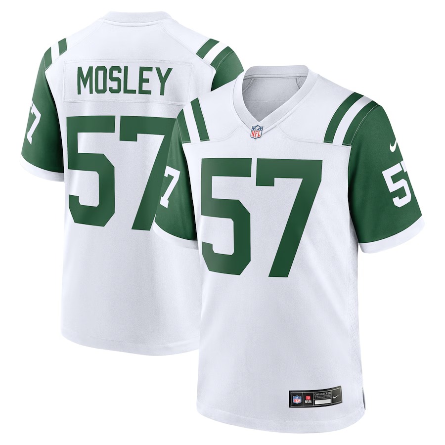 Men's New York Jets C.J. Mosley Nike White Classic Alternate Game Jersey - Jersey