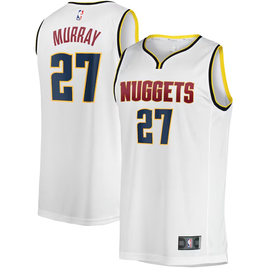 Men's Denver Nuggets Jamal Murray Fanatics White Fast Break Player Jersey - Association Edition - Jersey