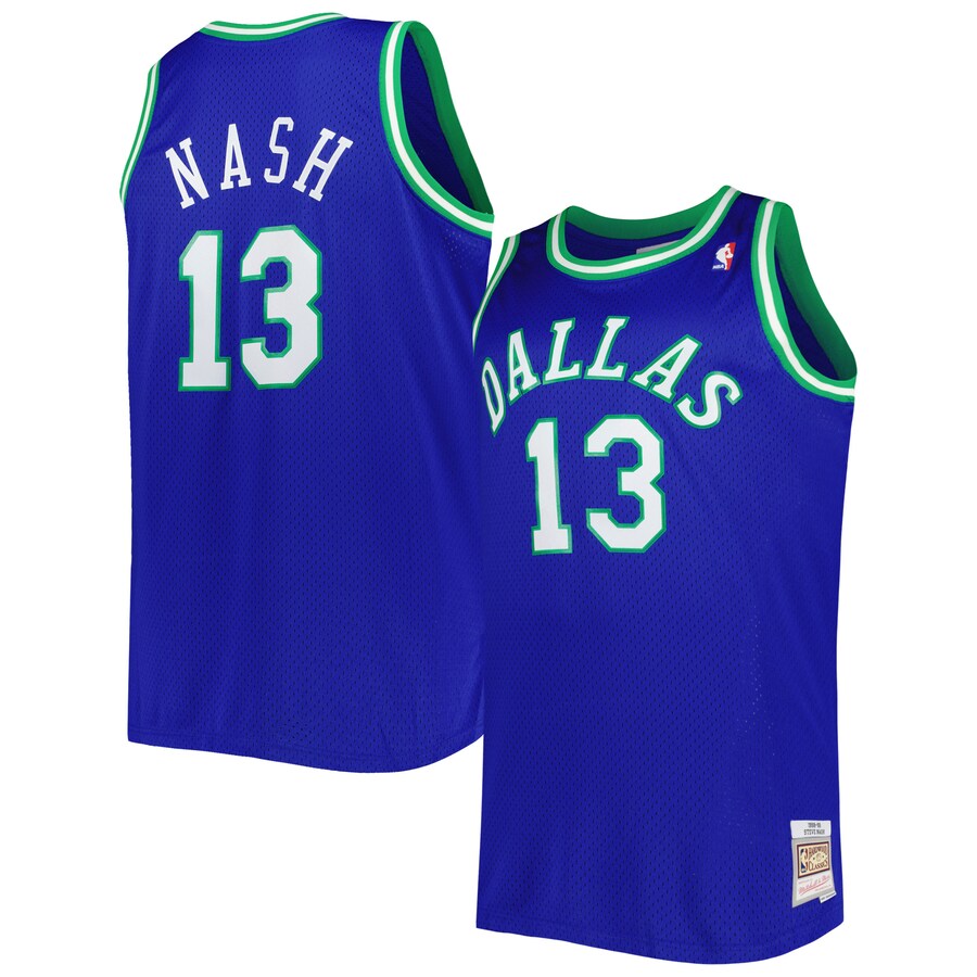 Men's Dallas Mavericks Steve Nash Mitchell & Ness Blue Big & Tall Hardwood Classics 1998/99 Swingman Jersey - Jersey