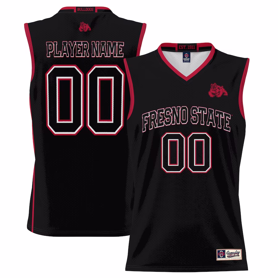 Fresno State Bulldogs GameDay Greats Youth NIL Pick-A-Player Lightweight Basketball Jersey - Black - Jersey