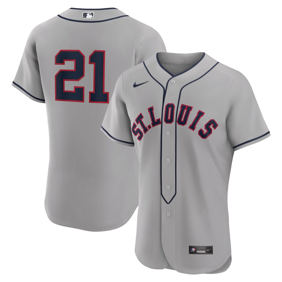 Men's St. Louis Cardinals Lars Nootbaar Nike Gray 2024 Rickwood Classic Authentic Player Jersey - Jersey