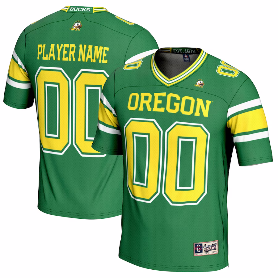 Oregon Ducks GameDay Greats NIL Pick-A-Player Football Jersey - Green - Jersey