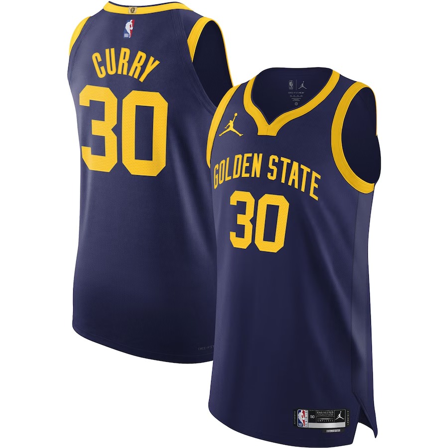 Men's Golden State Warriors Stephen Curry Jordan Brand Royal Authentic Player Jersey - Statement Edition - Jersey