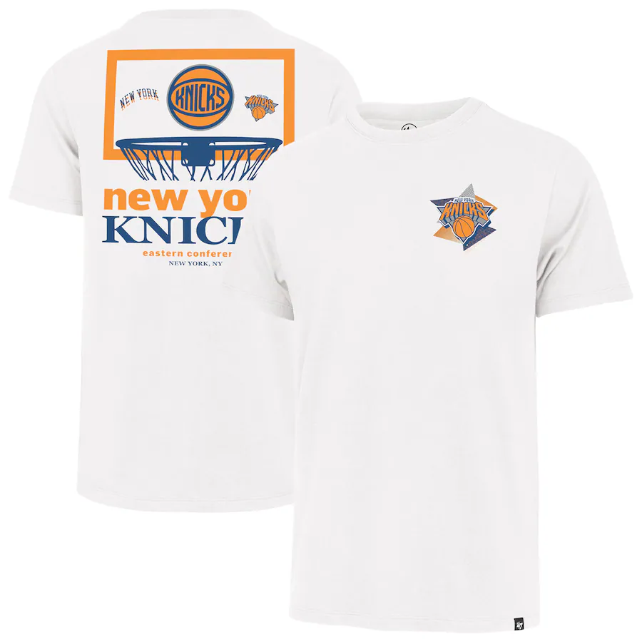 Men's New York Knicks  '47 White City Edition Backboard Franklin T-Shirt - Jersey