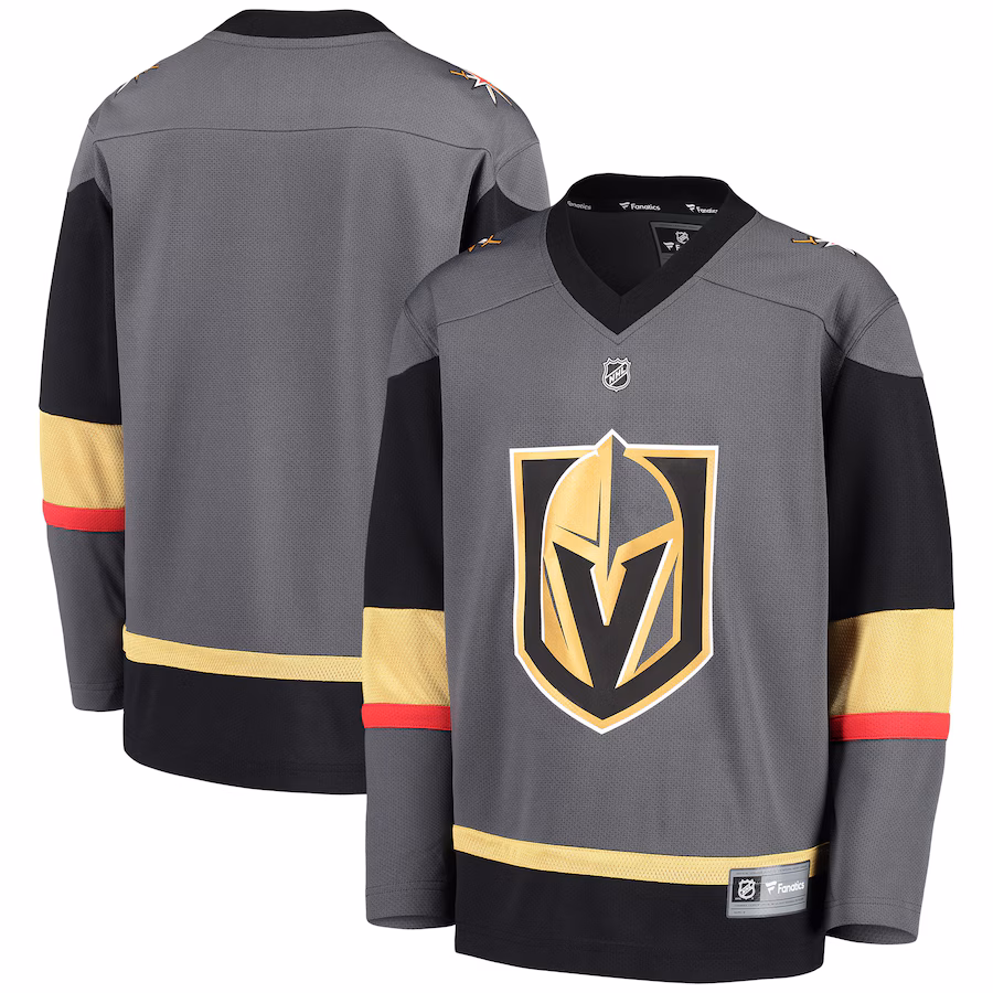 Youth Vegas Golden Knights Fanatics Black Alternate Replica Blank Jersey - Jersey