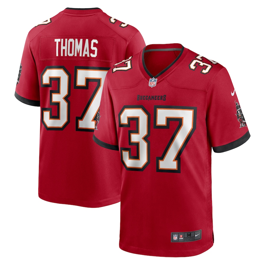 Men's Tampa Bay Buccaneers Tavierre Thomas Nike  Red  Game Jersey - Jersey