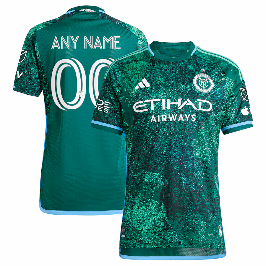 Men's New York City FC  adidas Green 2023 The Parks Authentic Custom Jersey - Jersey