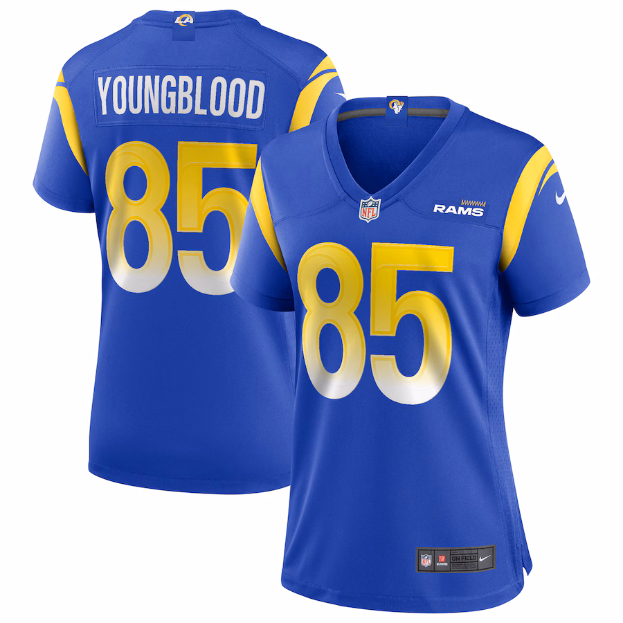 Women's Los Angeles Rams Jack Youngblood Nike Royal Game Retired Player Jersey - Jersey