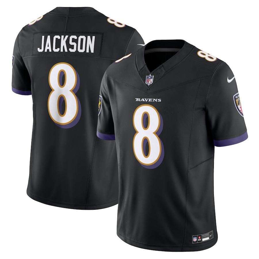 Men's Baltimore Ravens Lamar Jackson Nike Black Vapor F.U.S.E. Limited Jersey - Jersey