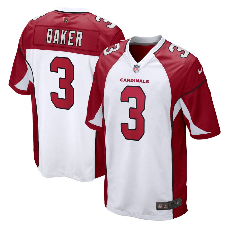 Men's Arizona Cardinals Budda Baker Nike White Game Jersey - Jersey