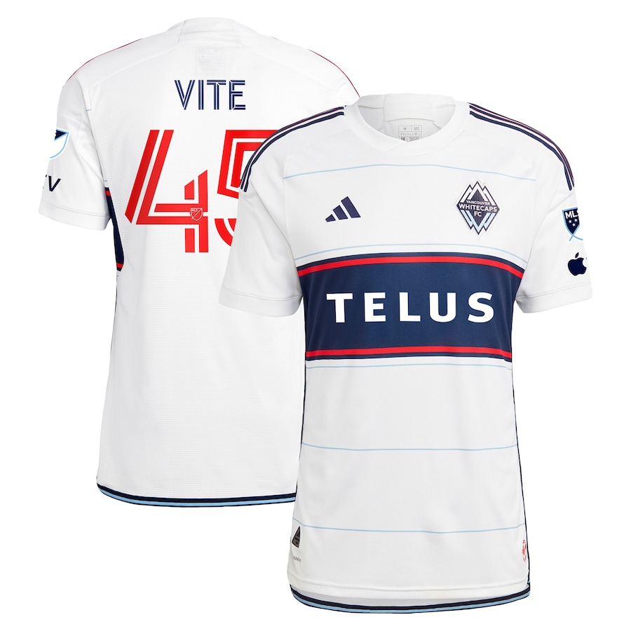 Men's Vancouver Whitecaps FC Pedro Vite adidas White 2023 Bloodlines Authentic Player Jersey - Jersey