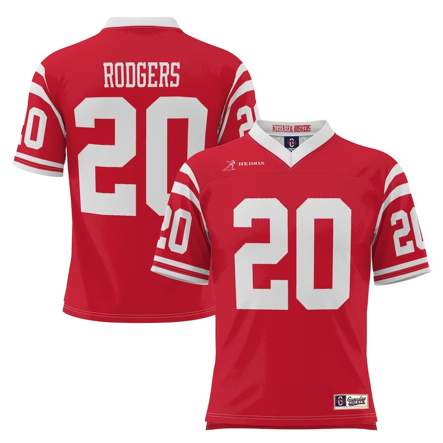 Johnny Rodgers Nebraska Huskers GameDay Greats Lightweight Fashion Heisman Jersey - Scarlet - Jersey