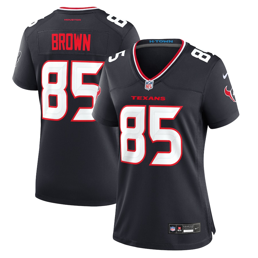 Women's Houston Texans Noah Brown Nike  Navy Team Game Jersey - Jersey