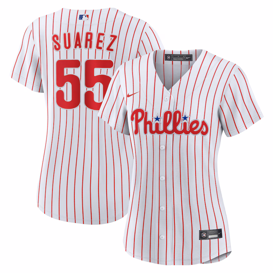 Women's Philadelphia Phillies Ranger Suarez Nike White Home Replica Jersey - Jersey