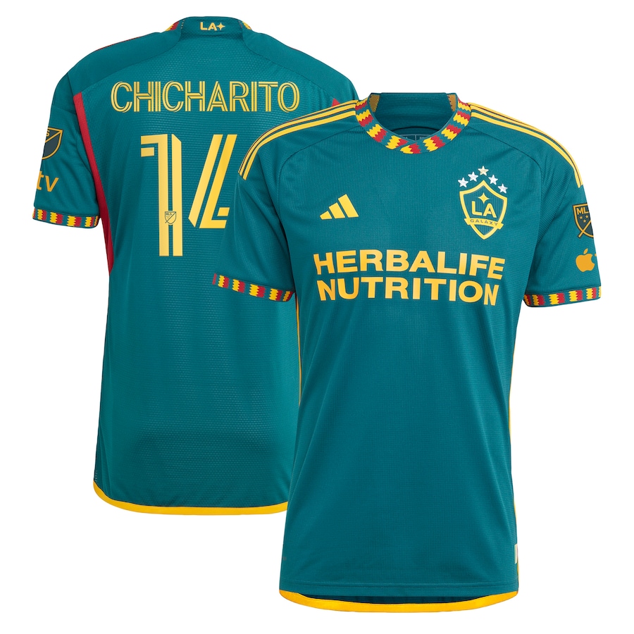 Men's LA Galaxy Chicharito adidas Green 2023 LA Kit Authentic Player Jersey - Jersey