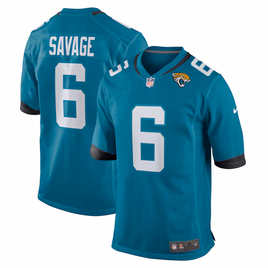 Men's Jacksonville Jaguars Darnell Savage Nike  Teal Team Game Jersey - Jersey