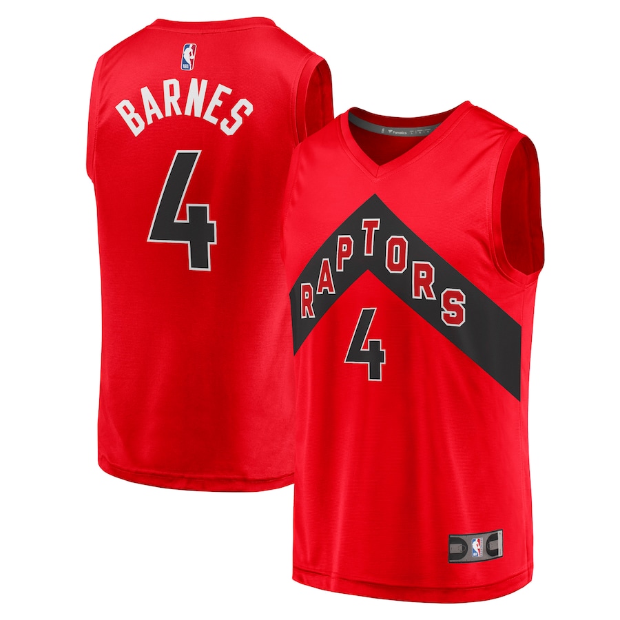 Youth Toronto Raptors Scottie Barnes Fanatics Red Fast Break Replica Jersey - Icon Edition - Jersey