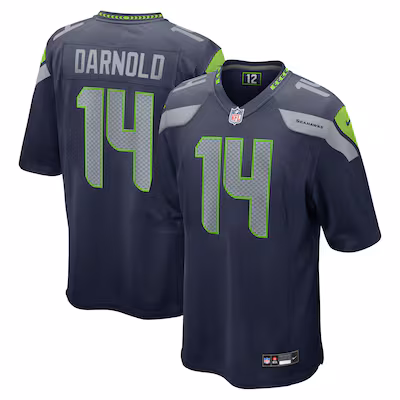 Youth Seattle Seahawks Sam Darnold Nike College Navy Game Player Jersey - Jersey