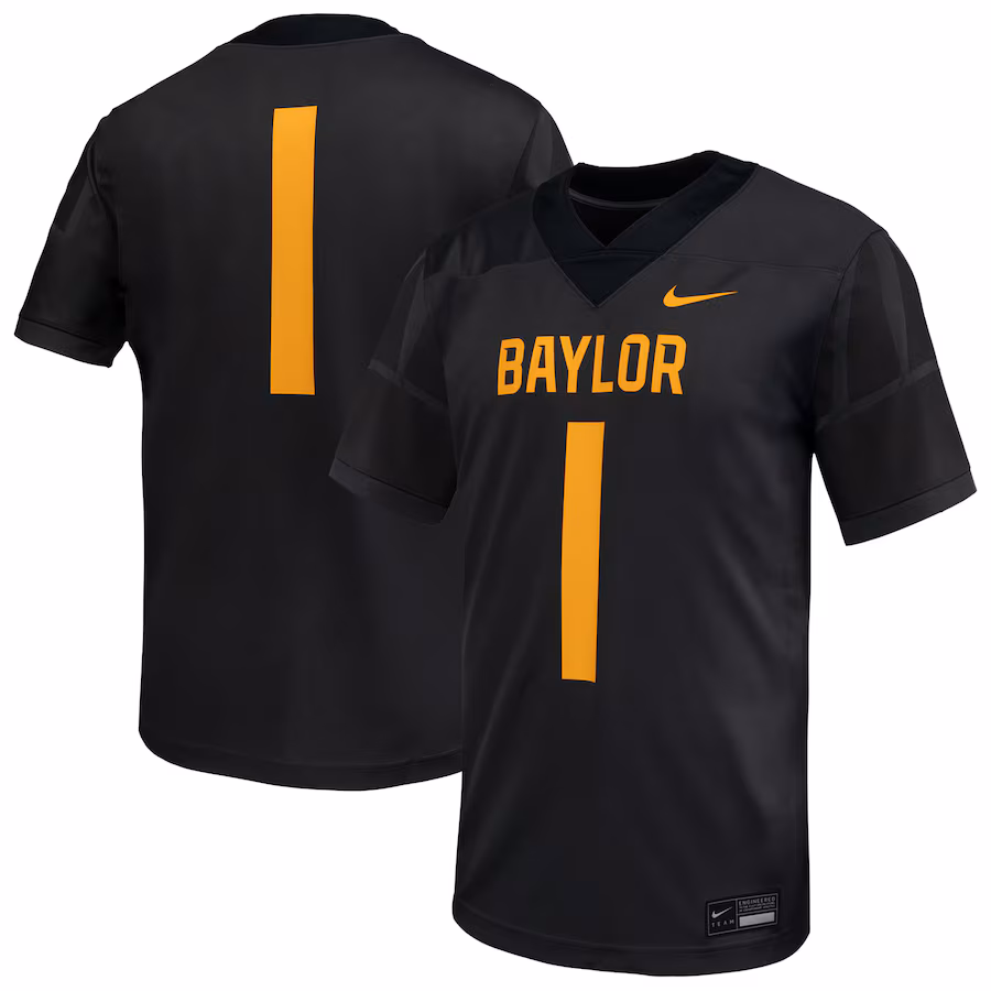 Men's Nike  Anthracite Baylor Bears Untouchable Replica Football Jersey - Jersey